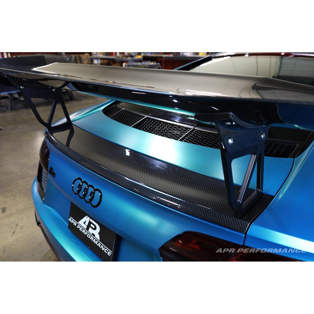 Audi R8 GTC-500 Adjustable Wing, with Carbon Fiber draft Spoiler Panel Replacement 2016-2022