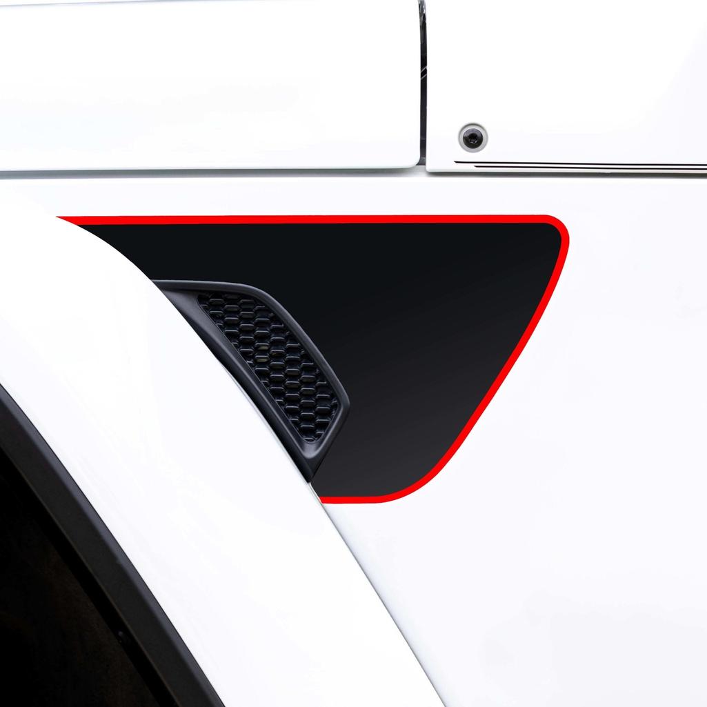 Premium Fender Vent Decal Set | Matte Black - fits Wrangler JL & Gladiator JT