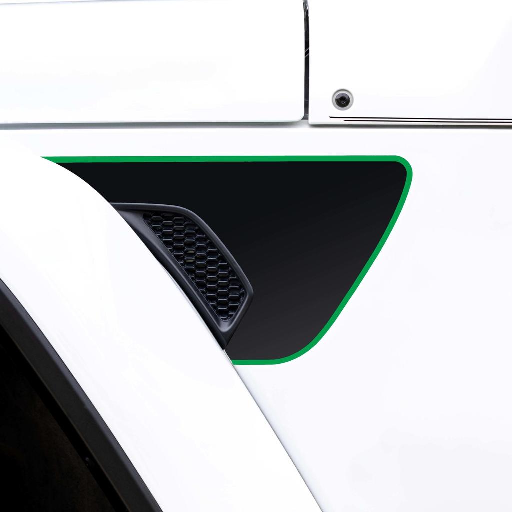 Premium Fender Vent Decal Set | Matte Black - fits Wrangler JL & Gladiator JT