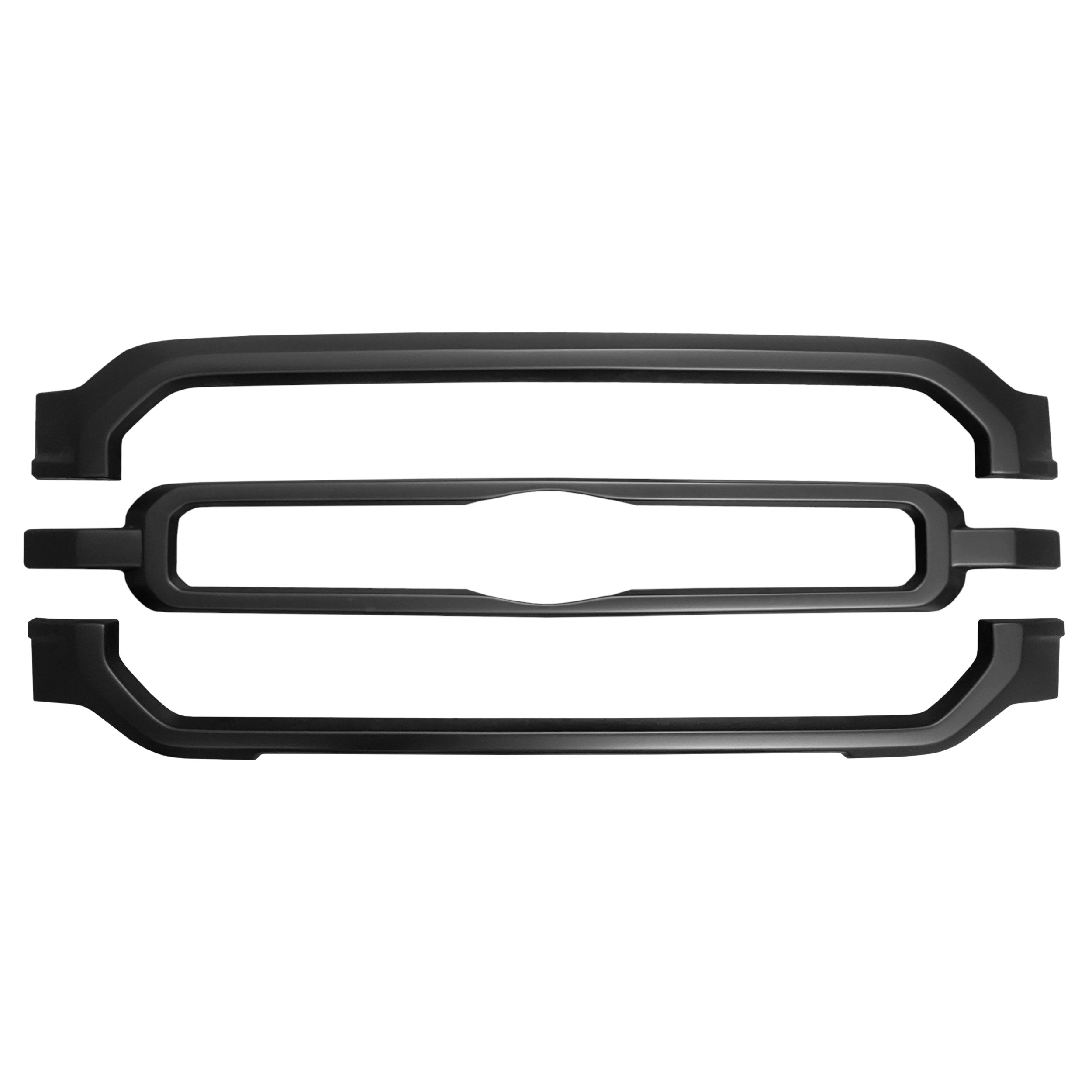 2021-2023 F150 STX and XLT Upper and Lower Grille Overlays (Single Color) - Shellz