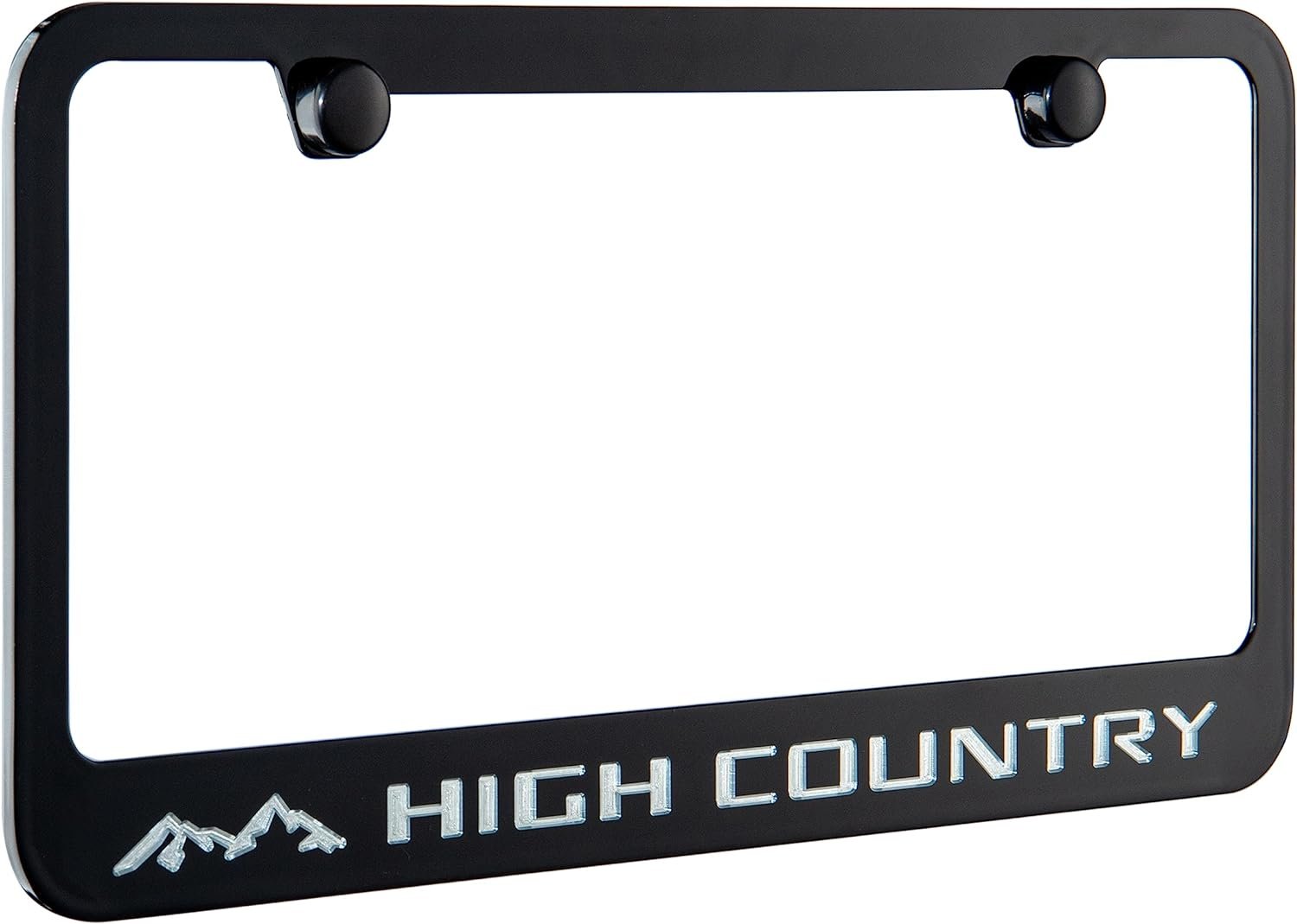 Chevrolet HIGH Country 2 Stage Painted Black License Plate Frame