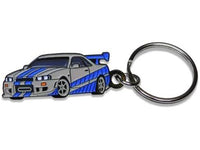 Paul Walker's Skyline R34 GTR V-Spec Keychain - Fast and Furious GT-R Key Chain-SR1 Performance