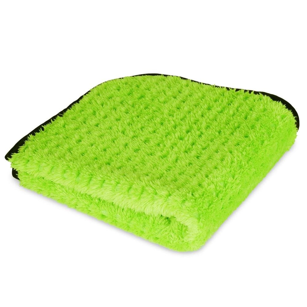 Liquid X Green Xtreme Detail Plush Waffle Weave Towel - 16" x 16"