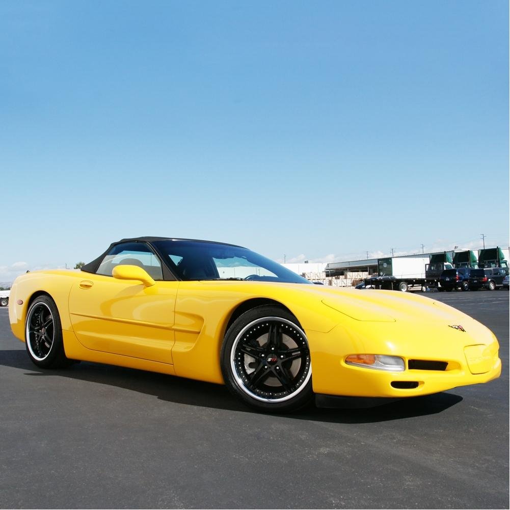 Corvette SR1 Performance Wheels - BULLET Series : Black Center w/Polished Lip