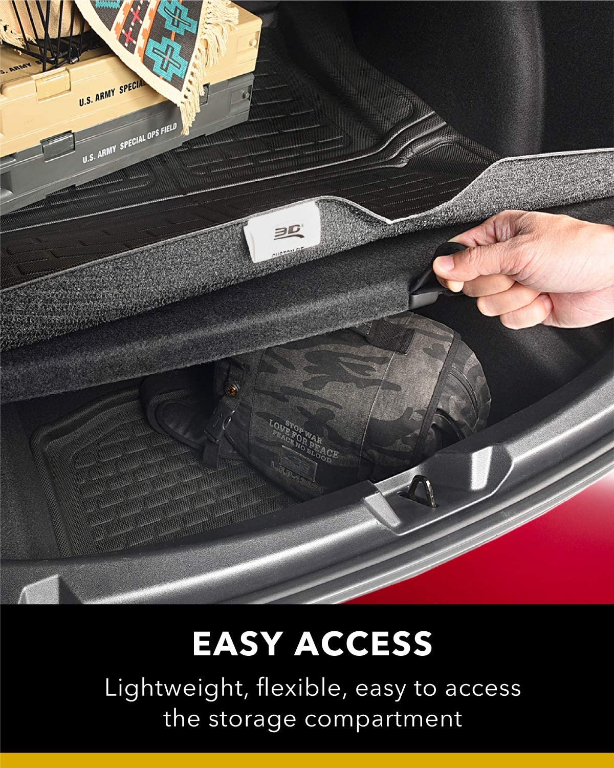 3D MAXpider All-Weather Floor Mat for Select Mazda Cx-9 Models Third Row