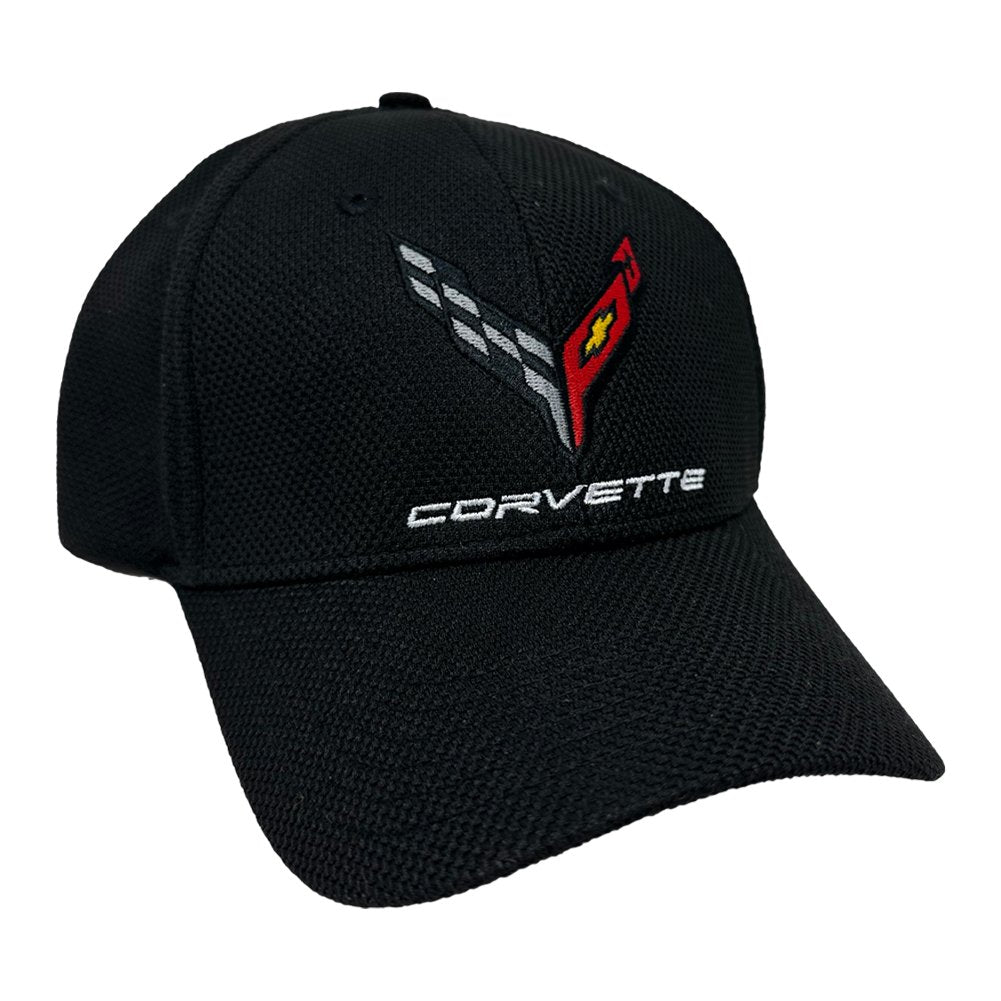 C8 Embroidered Corvette Hat : Black-SR1 Performance