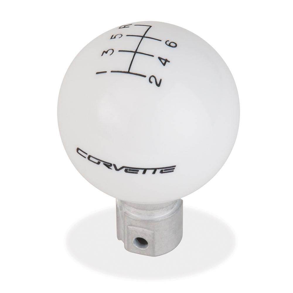 Corvette Script 6 Speed Shift Knob : 2005-2013 C6, Z06, ZR1, Grand Sport-SR1 Performance
