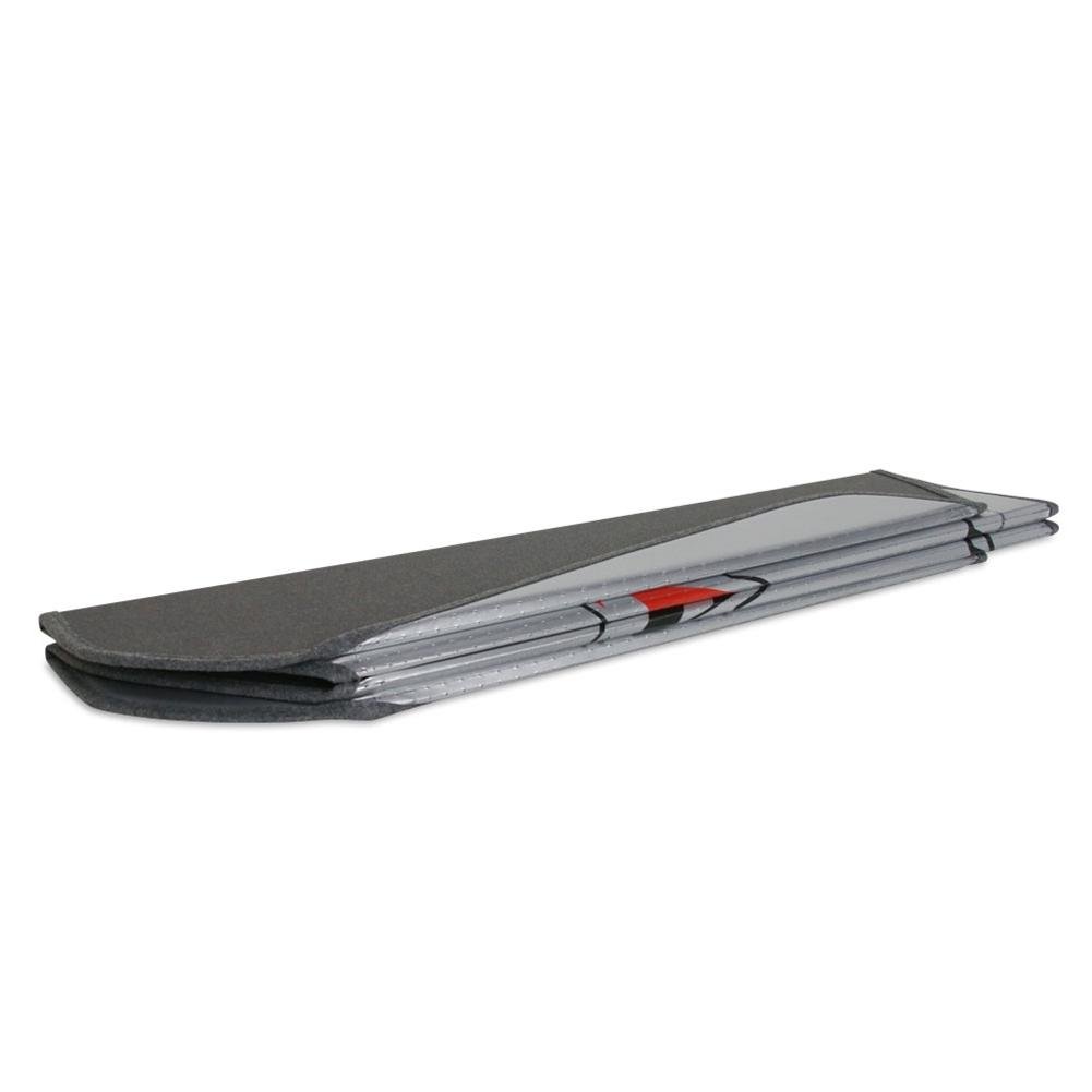 West Coast Corvette 27170300 Corvette Logo Accordion Style Sunshade - Insulated Silver : C7 Stingray, Z51, Z06, Grand Sport-SR1 Performance
