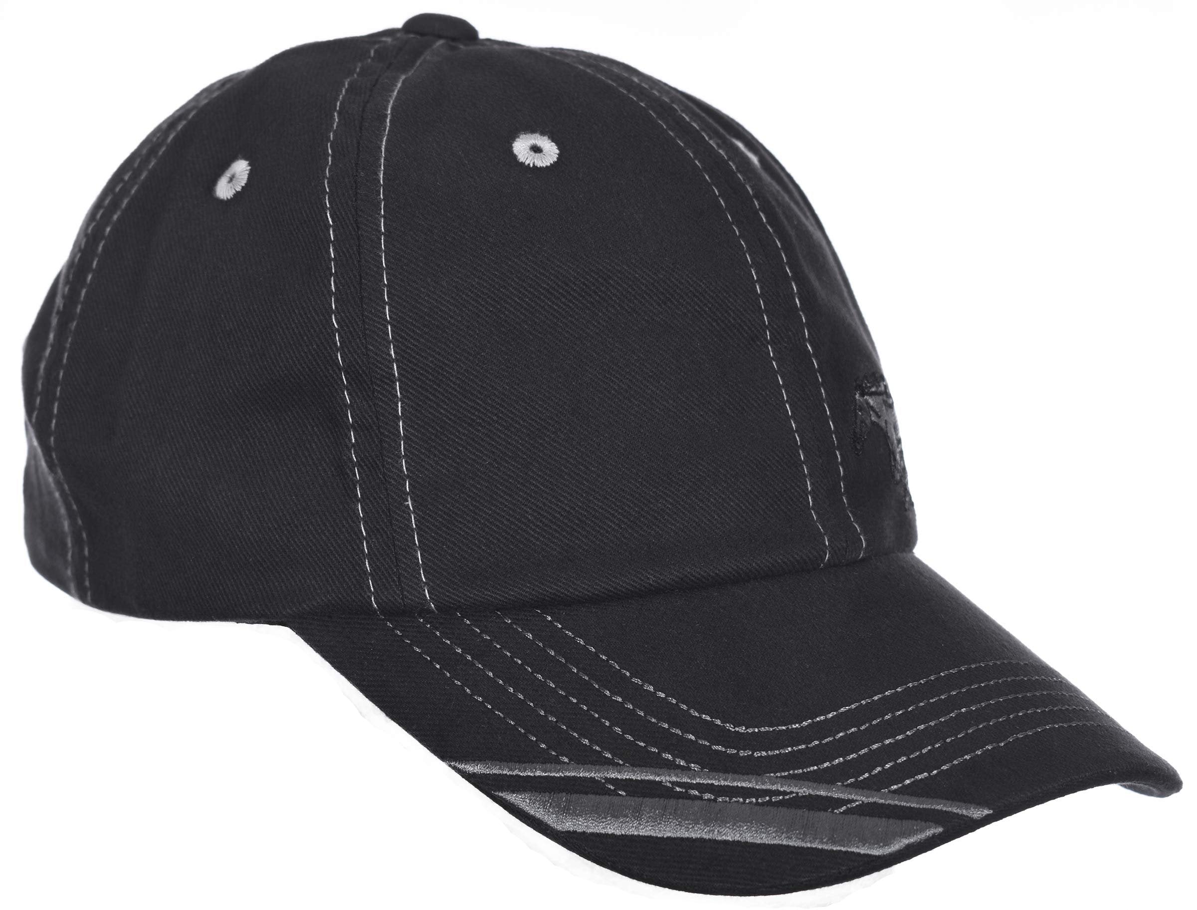 Ford Mustang Logo Cap Adjustable Black Fabric Hat