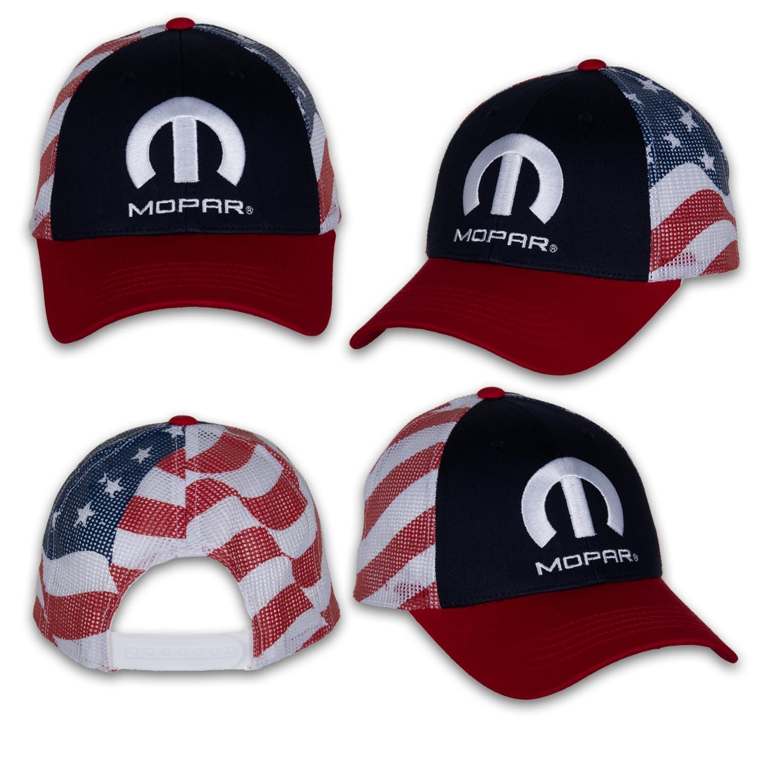 Mopar Red/White/Blue Cap - Adjustable USA Flag Hat