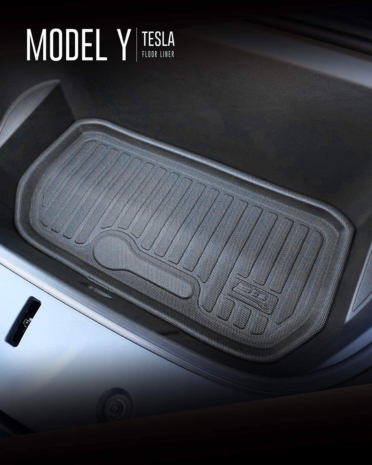 2020-2024 Tesla Model Y All Weather 3D MAXpider Kagu Rubber Cargo Liner – Black