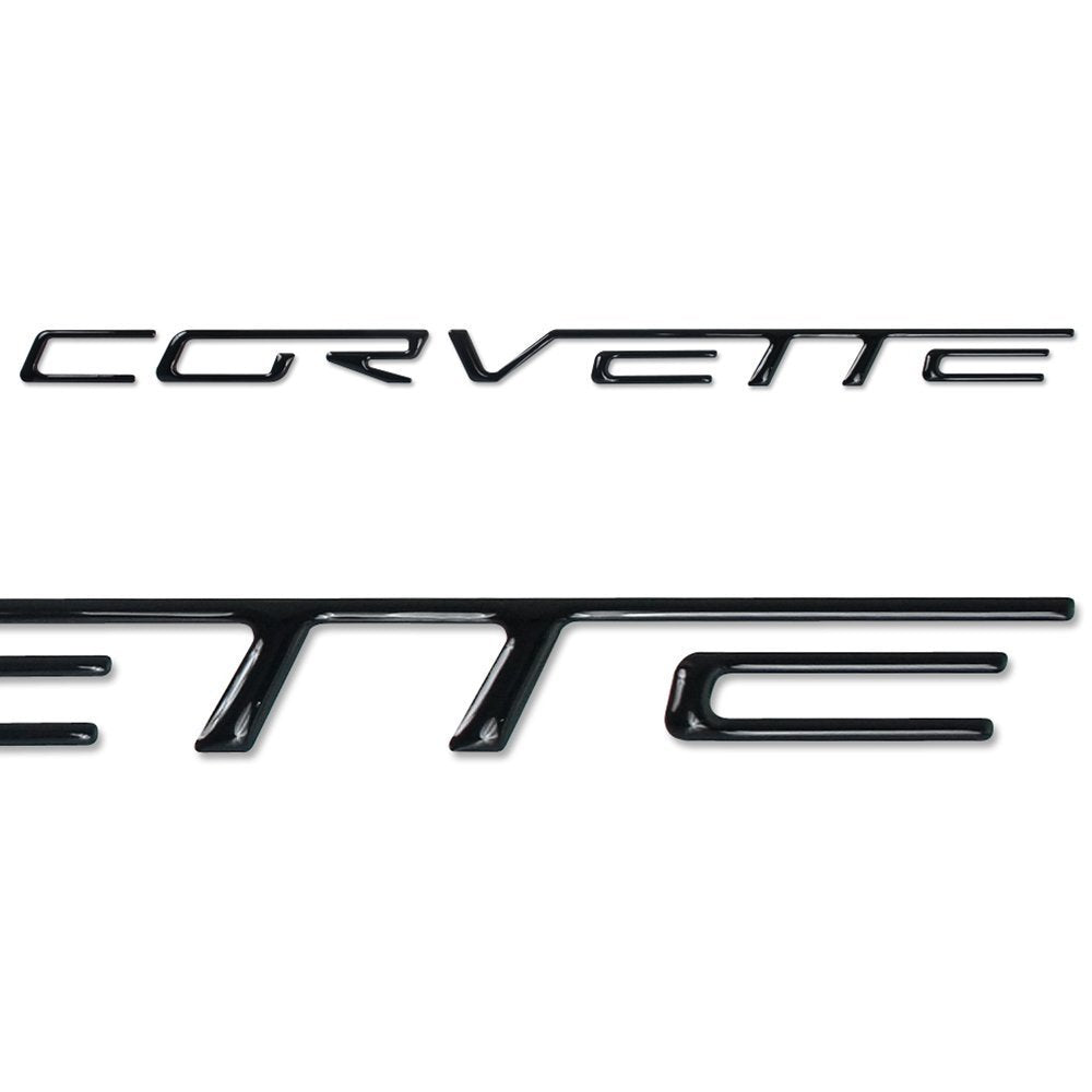 Corvette Domed Bumper Insert/Decals - (Set) : C6, Z06, ZR1, Grand Sport - Chrome