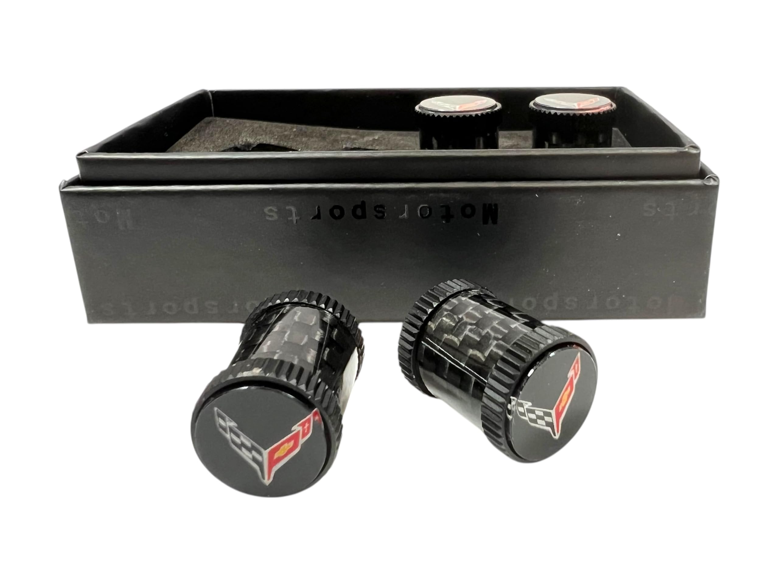 Eurosport Daytona - Chevrolet - Corvette C8 - Carbon Fiber Valve Stem Caps