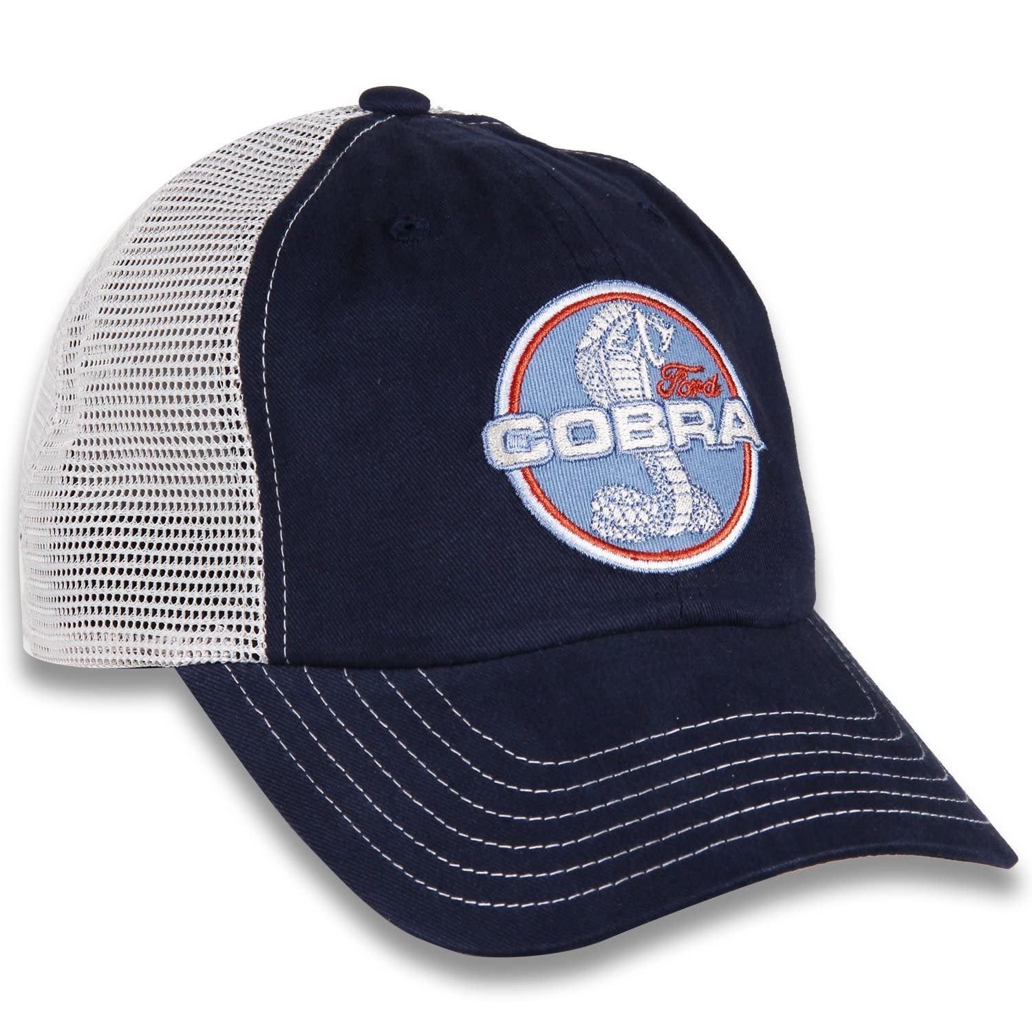 Shelby Cobra Blue and Khaki Mesh Hat
