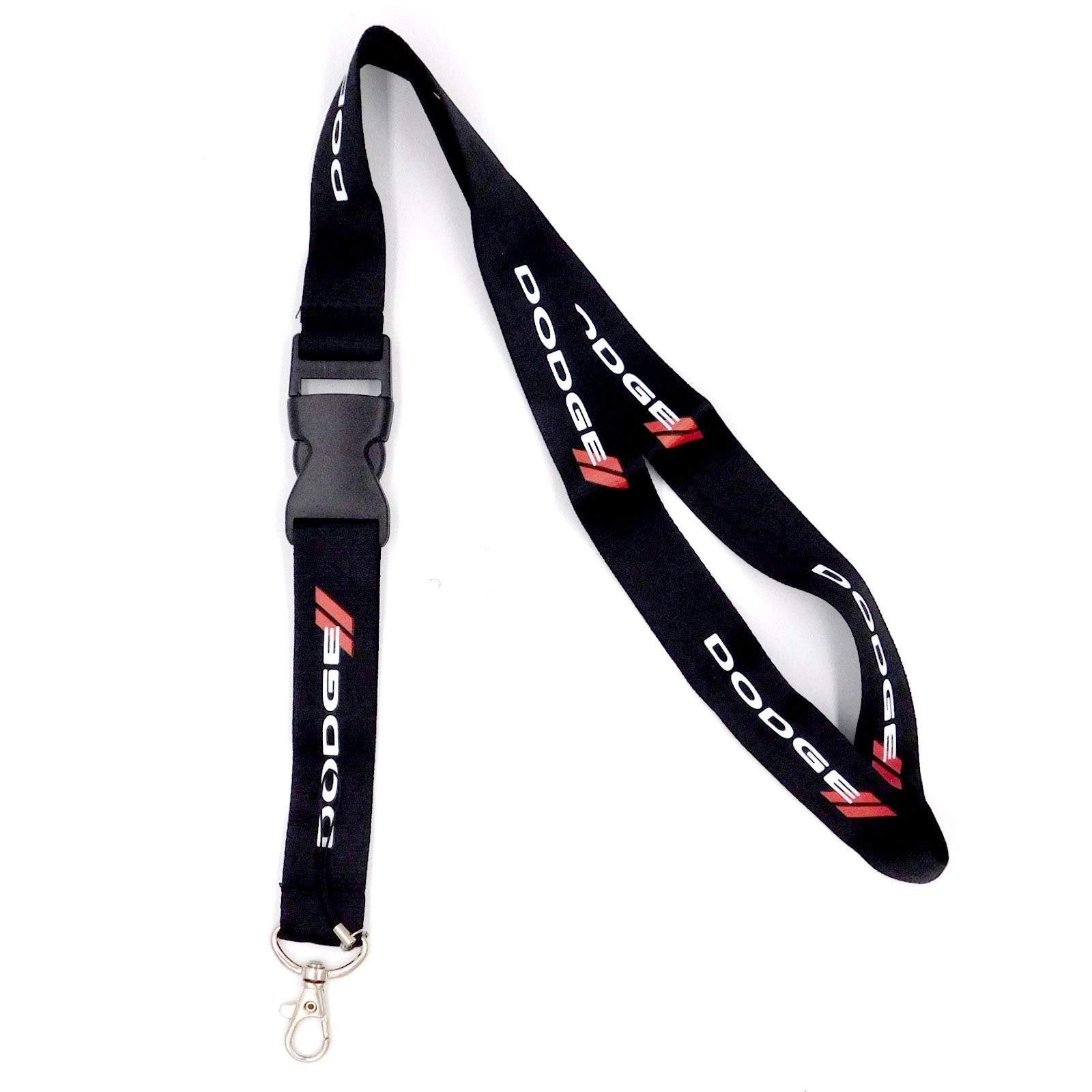 Dodge Stripe on Black Universal Lanyard Key Chain-SR1 Performance