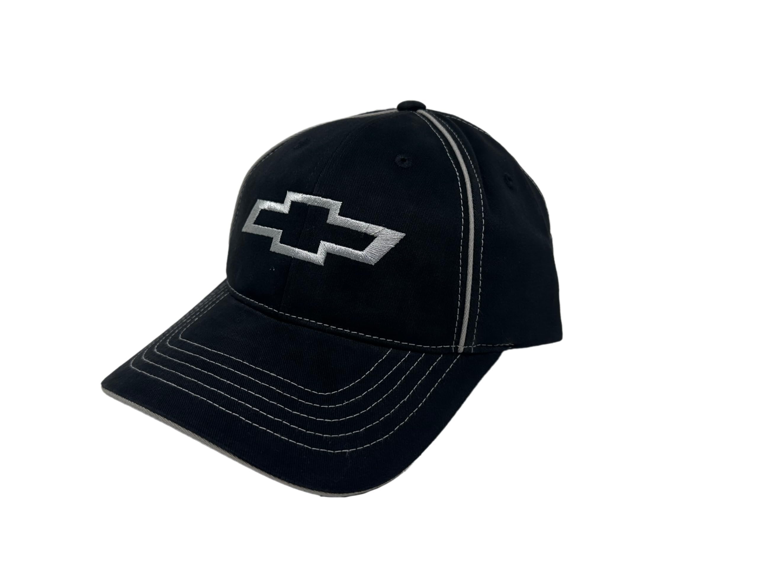Chevrolet Bowtie Logo Performance Black Hat - Twill Cap w/Adjustable Closure