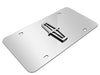 Lincoln Stainless Steel License Plate - 3D Logo Chrome
