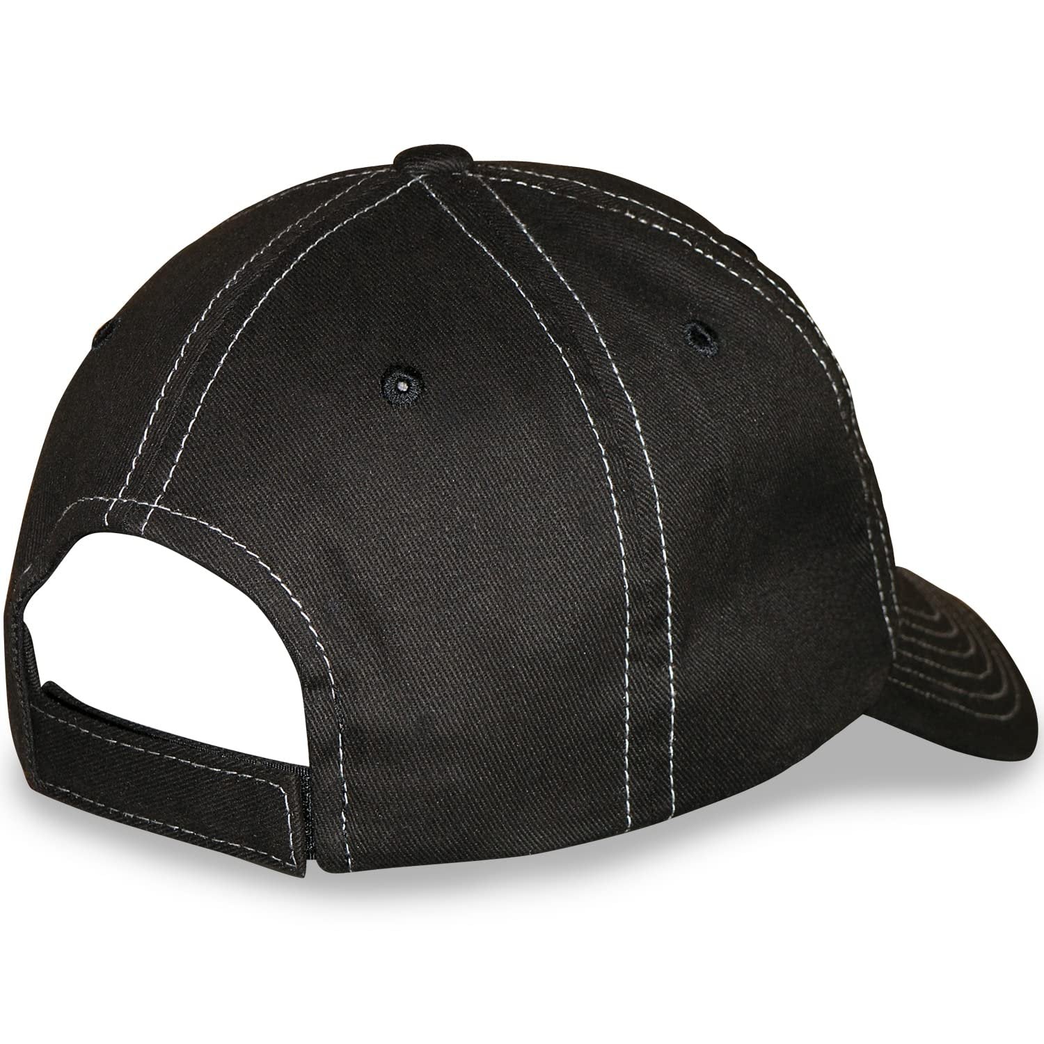 Ford Mustang Pony Logo Unstructured Adjustable Black Hat/Cap