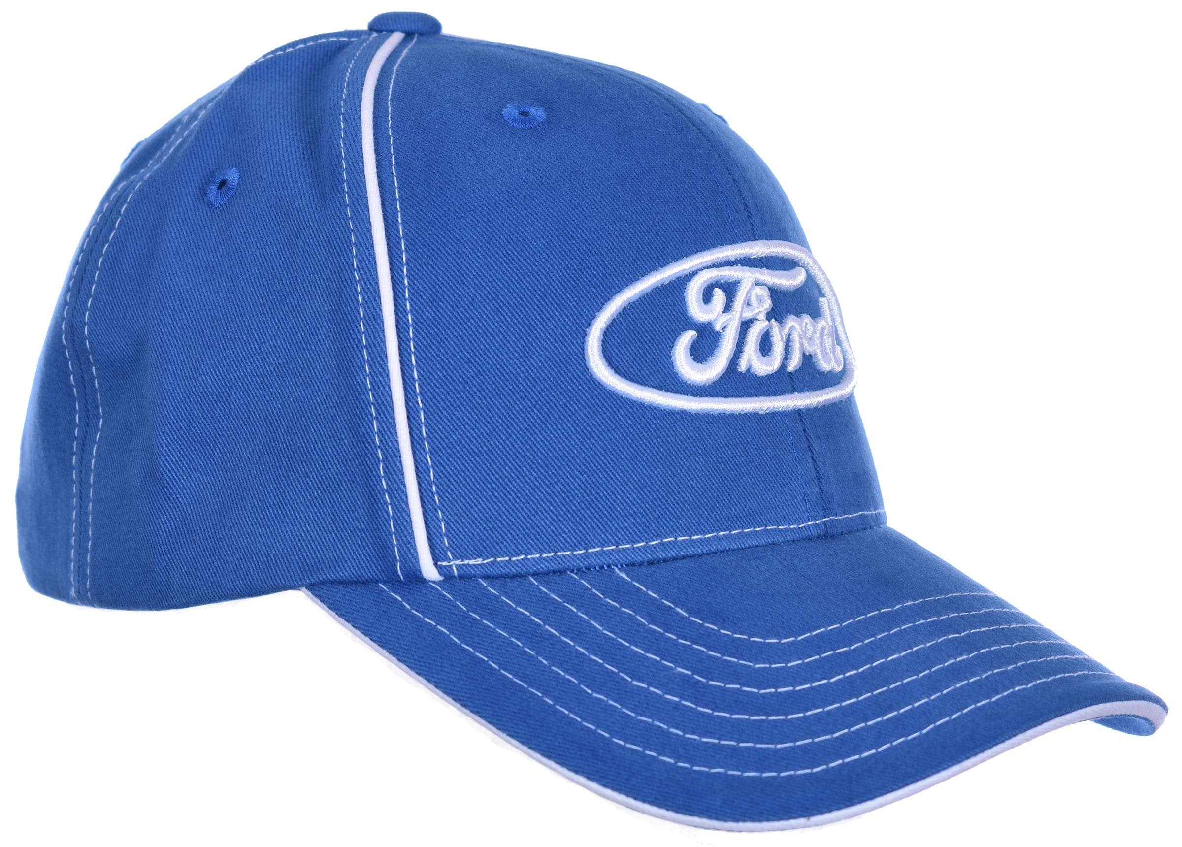Ford Logo Cap Adjustable Blue Brushed Cotton Hat