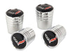 C7 Corvette Crossed Flags Logo Aluminum Valve Stem Caps