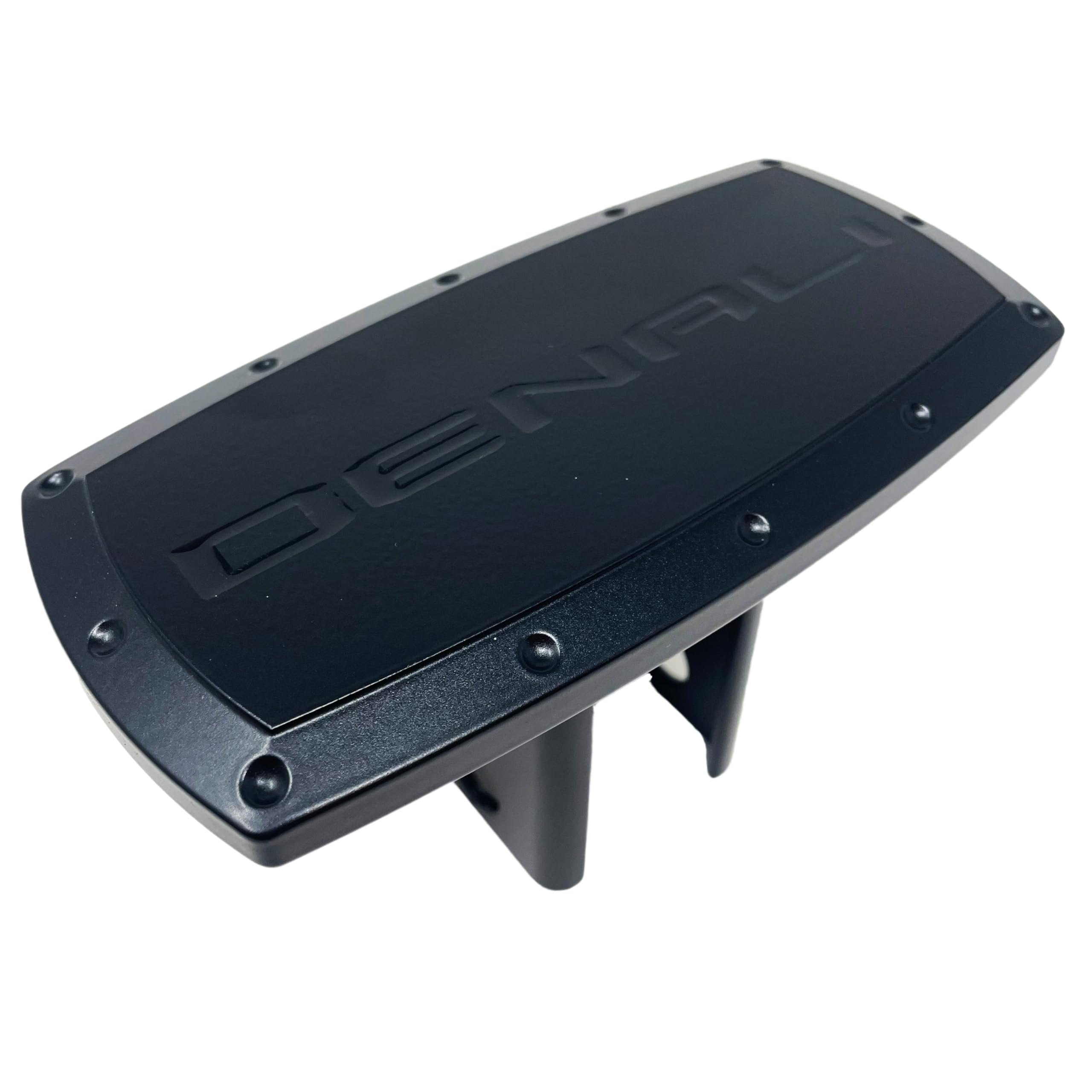 GMC Denali Hitch Cover Plug - Black Billet Aluminum with Gloss Black Logo - USA Made
