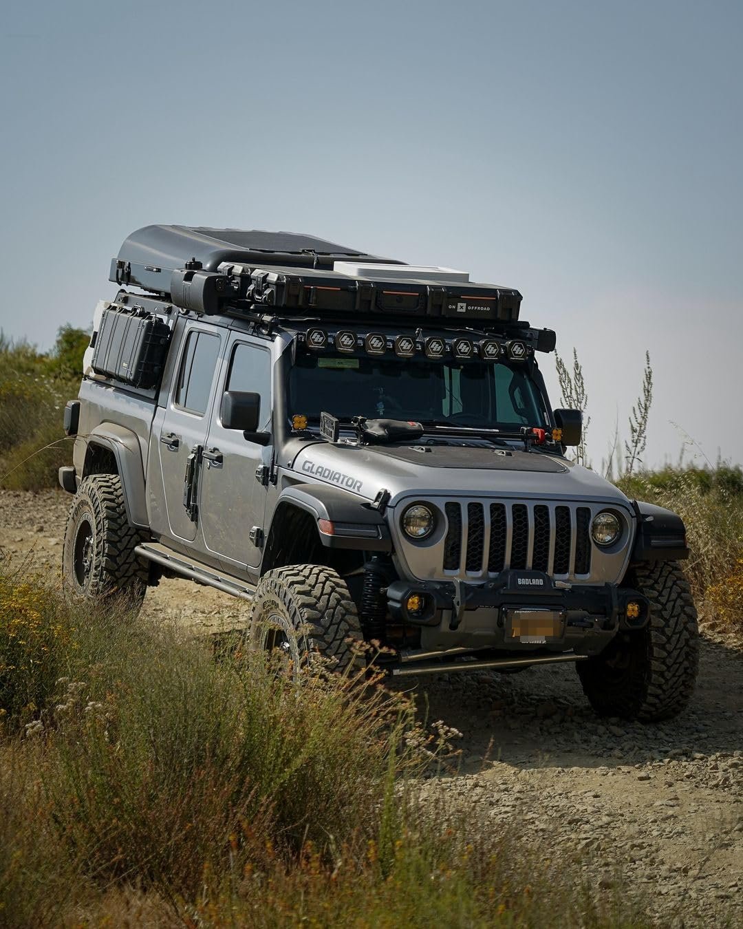 Lensun 90W 12V Hood Flexible Solar Panel for Jeep Gladiator JT (2018-Present) - Off Grid Solar Power for Offroading/Overlanding/Camping