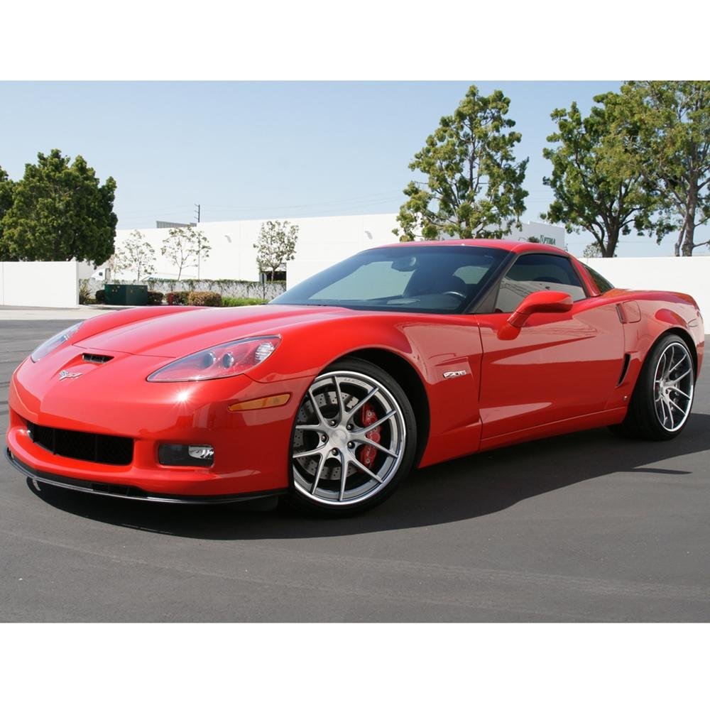 Corvette Custom Wheels WCC 639 3 Pc. Forged Series (Set) : Machined Face / Grey Window with Chrome Lip