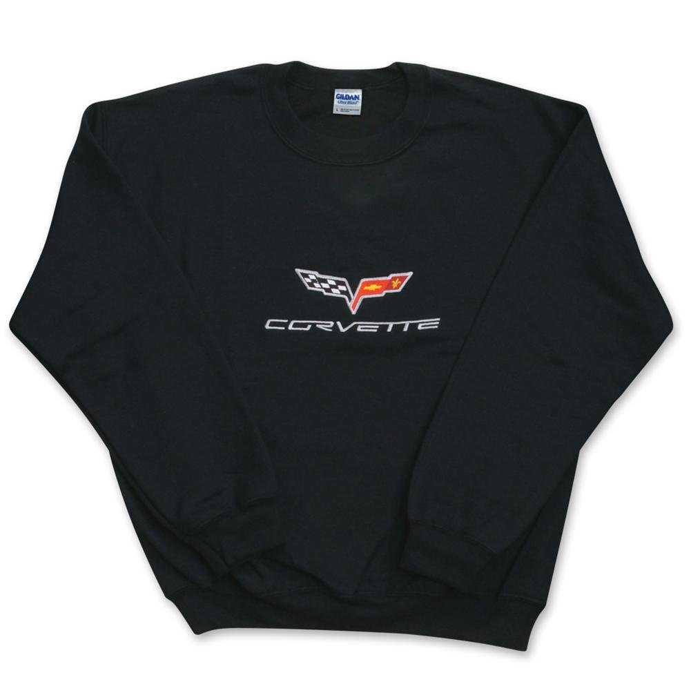 West Coast Corvette Men's Corvette Sweatshirt Fleece Embroidered C6-SR1 Performance