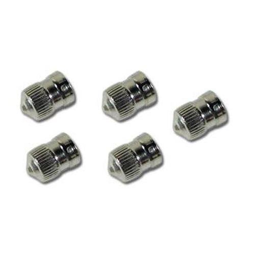 Corvette Valve Stem Caps. Metal- 5 Piece Set: 1953-1962-SR1 Performance