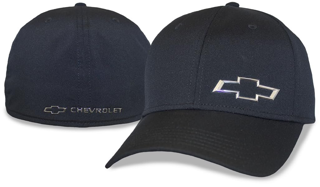 Chevrolet Performance Metallic Logo Flexfit Hat - Sonic Weld Chevy Stretch Fit Cap