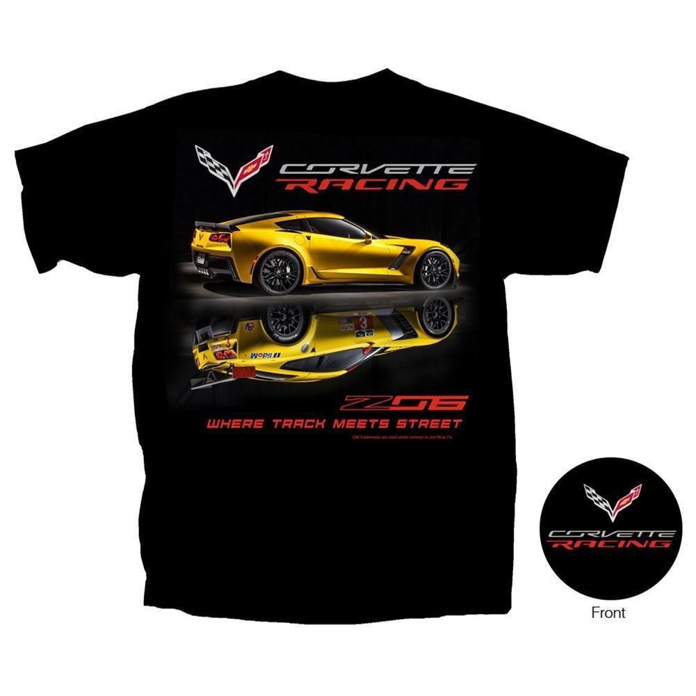 C7 Corvette - Z06 Corvette Racing T-shirt : Black (XXXL)
