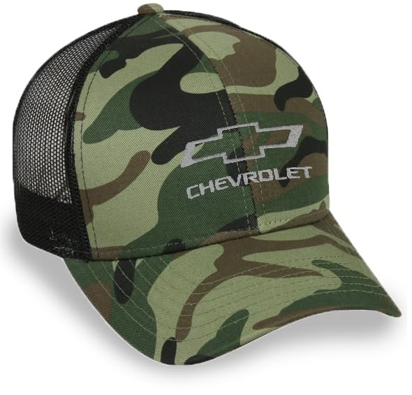 Chevrolet Bowtie Snapback Hat - Structured Mesh Back Cap - Officially Licensed by GM