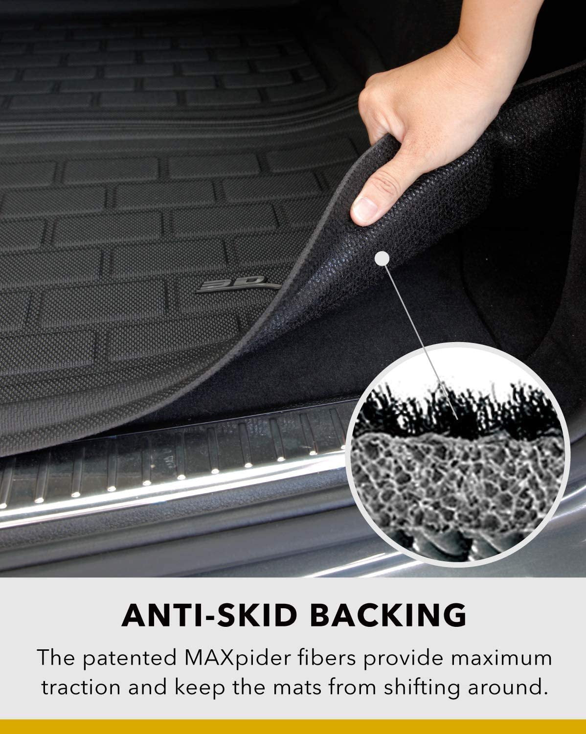 3D MAXpider All-Weather Floor Mat for Select Mazda Cx-9 Models Third Row