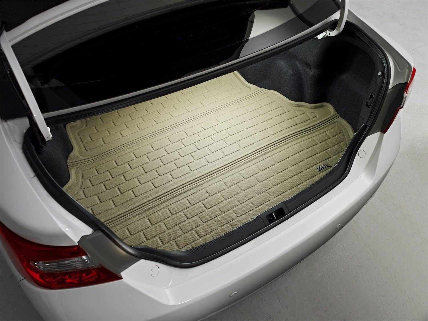 3D MAXpider Cargo Custom Fit All-Weather Floor Mat for Select Mercedes-Benz E-Class (W213) Sedan Models - Kagu Rubber (Black)