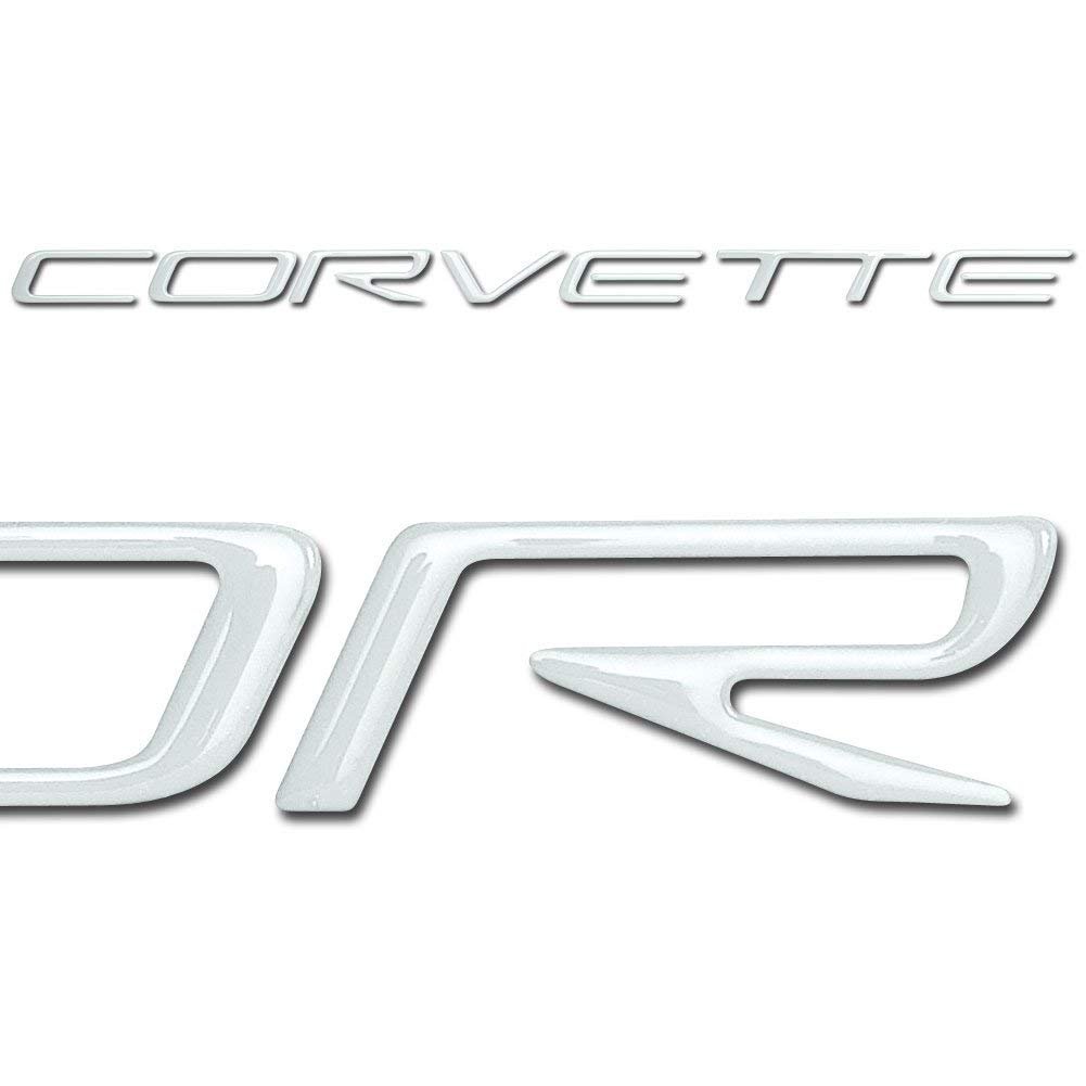 1997-2004 C5 Corvette Front Domed Decal Letters (Silver)