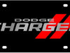 Eurosport Daytona License Plate for Dodge Charger Black Laser Acrylic - 2473N-1
