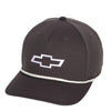 Chevy Bowtie Captain's Cord Snapback Hat - Officially Licensed Chevrolet Rope Cap