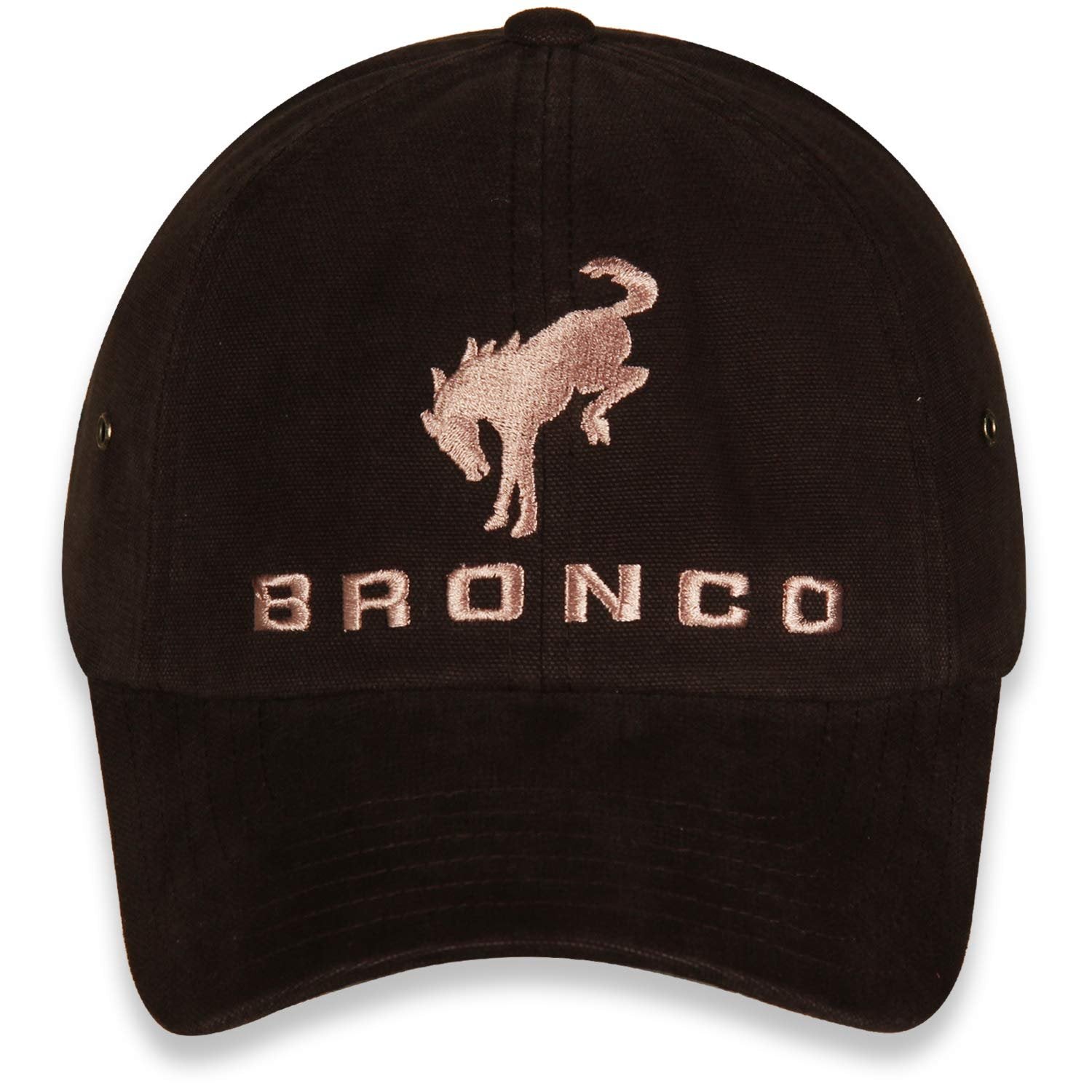 Ford Bronco Dark Brown Unstructured Washed Canvas Cap/Hat with Adjustable Closure