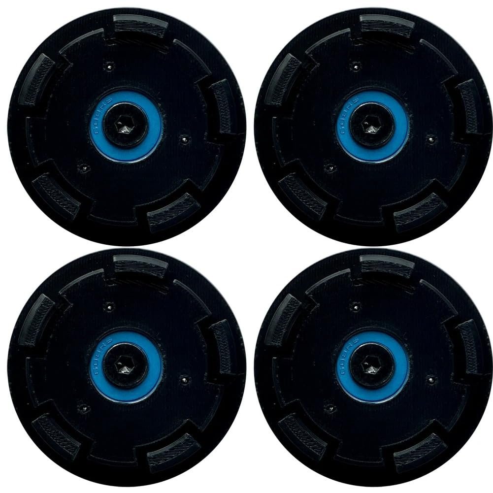 C8 Corvette DynamicCaps Show Edition Floating Center Caps - Self Leveling Spinning Hub Cap - Set of 4 for 2020-2025 Corvettes