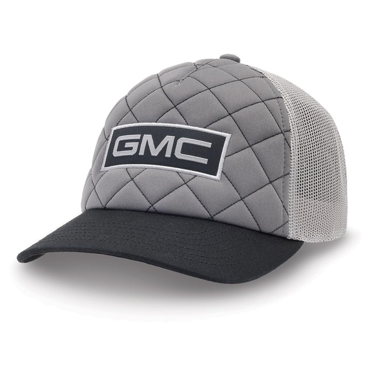 GMC Quilted Mesh Back Hat - Adjustable Cap w/Woven Patch - Officially Licensed by GM-SR1 Performance