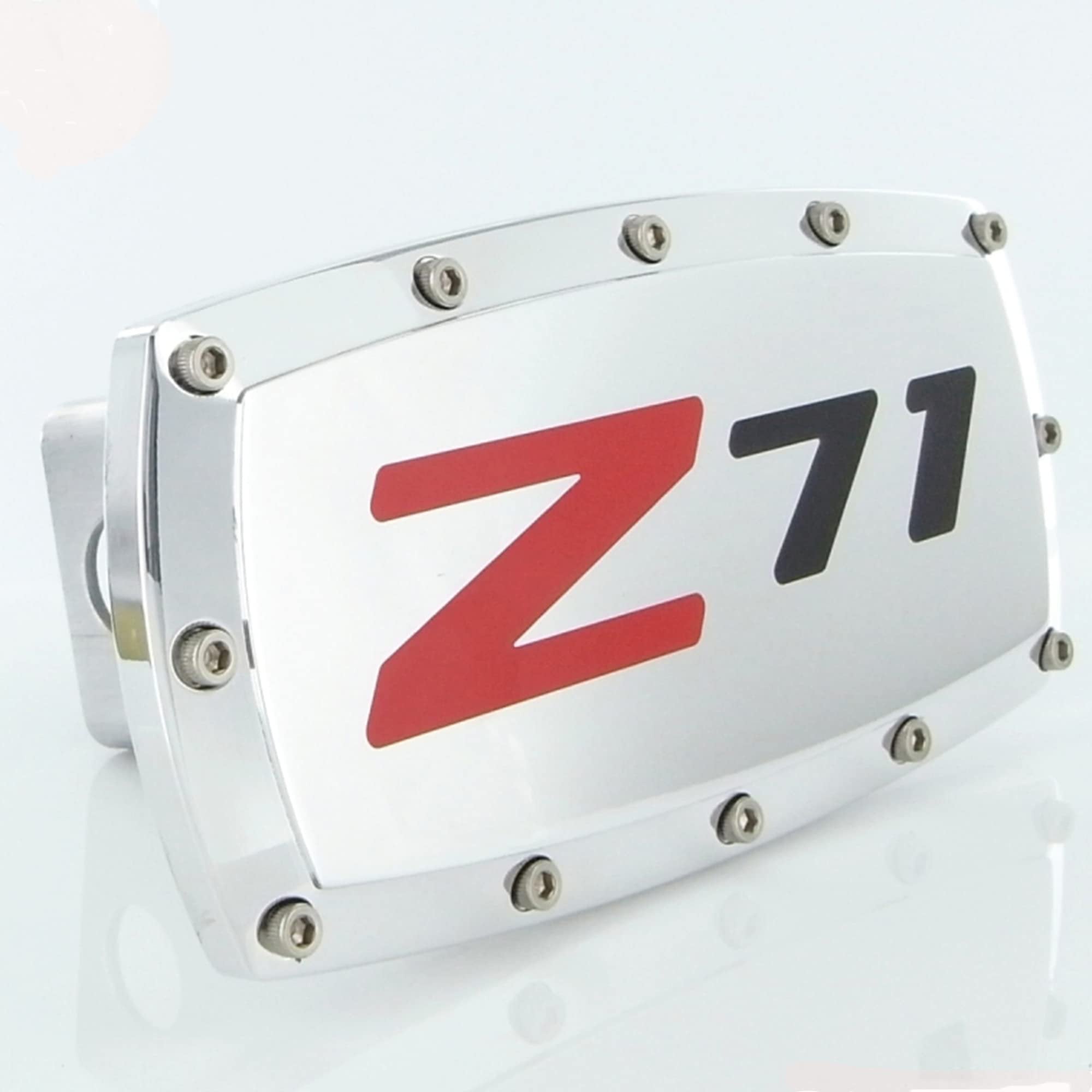 Chevy Z71 Billet Aluminum Tow Hitch Cover - Chrome
