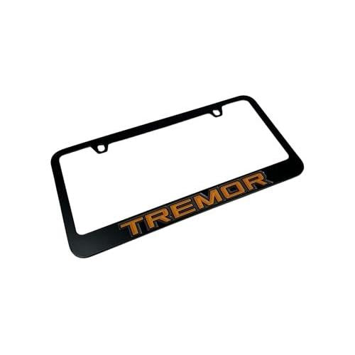 Eurosport Daytona - Compatible with Ford Tremor Badge - Black License Plate Frame