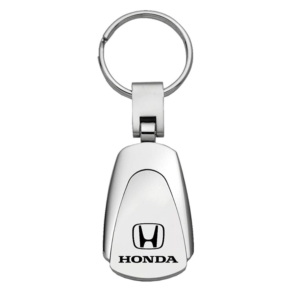 Honda Tear Drop Key Chain - Chrome