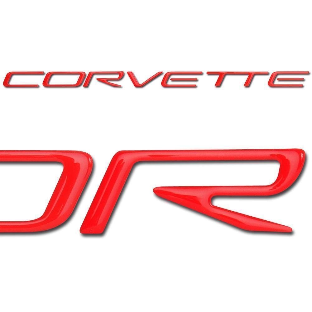 Corvette Domed Fuel Rail Decal Letters : 1997-2004 C5 Logo