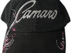 Chevy Camaro Script Ladies Adjustable Hat - Chevrolet Womens Cap Black