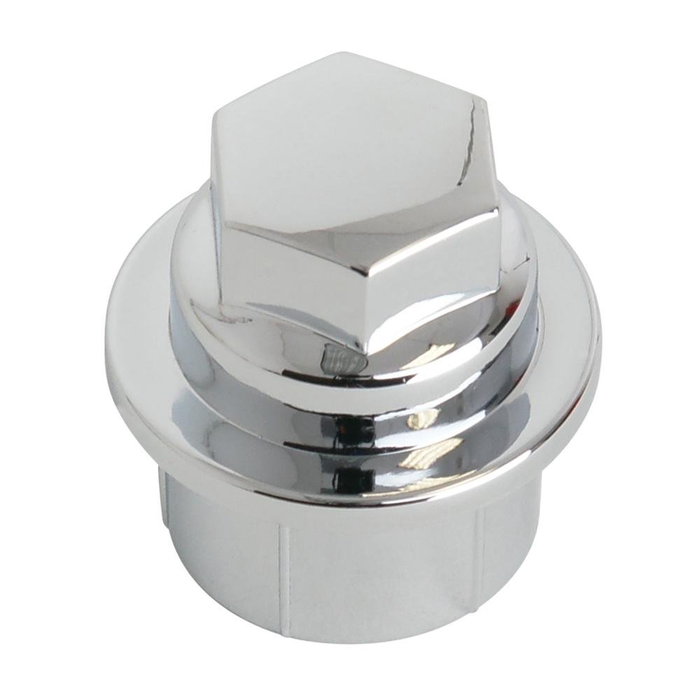 Corvette Lug Nut Covers - Chrome Smooth Top (Set) : 2000-2004 C5 & Z06