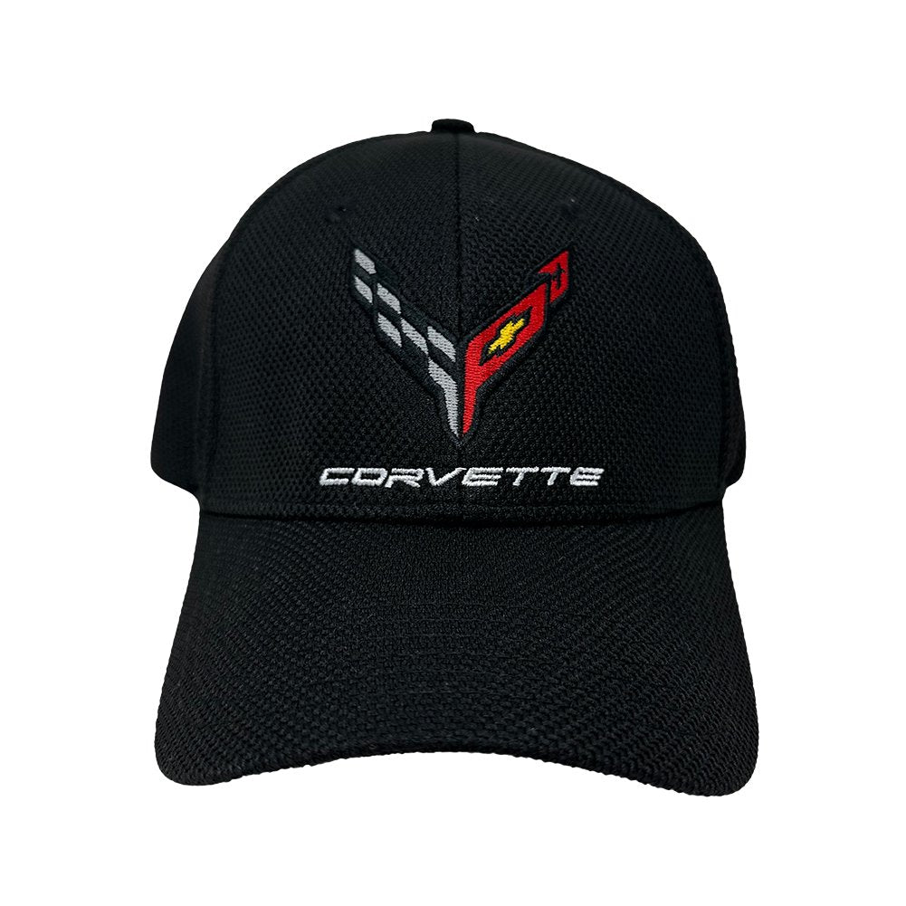 C8 Embroidered Corvette Hat : Black-SR1 Performance