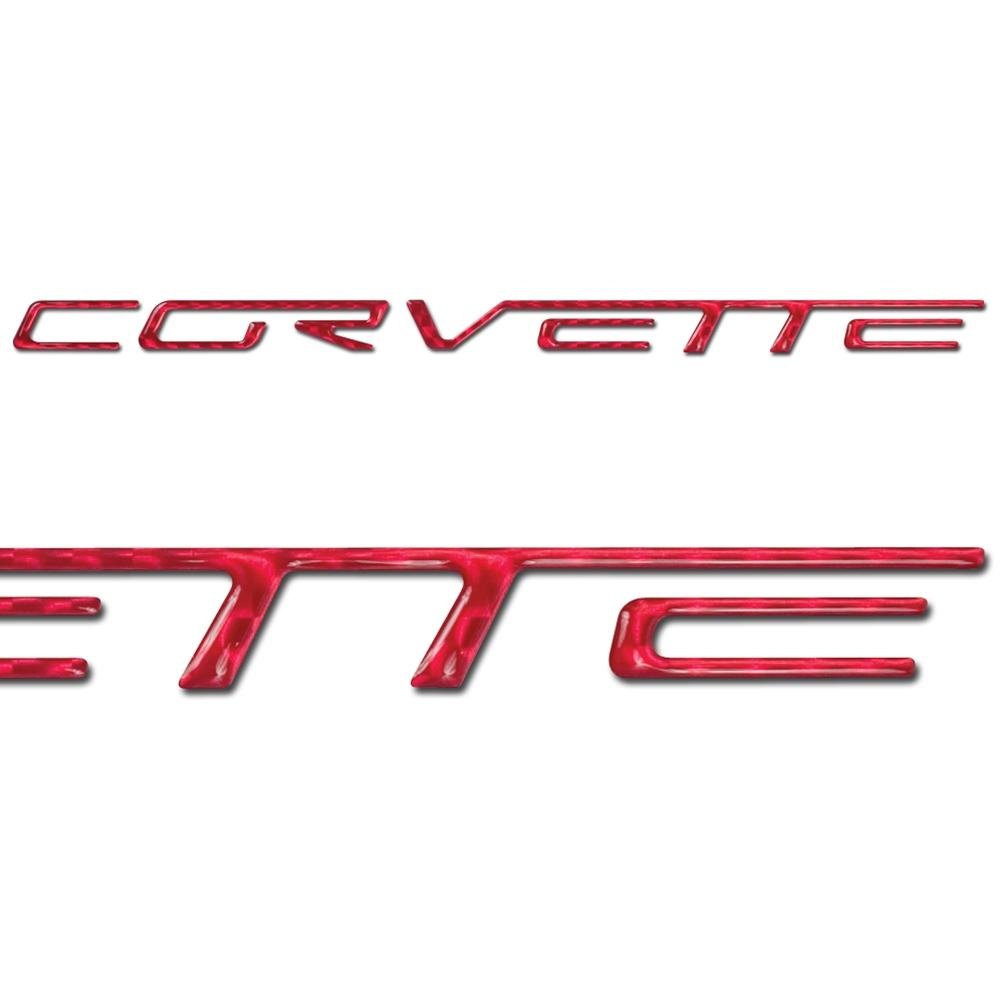Corvette Domed Bumper Insert/Decals - (Set) : C6, Z06, ZR1, Grand Sport - Chrome