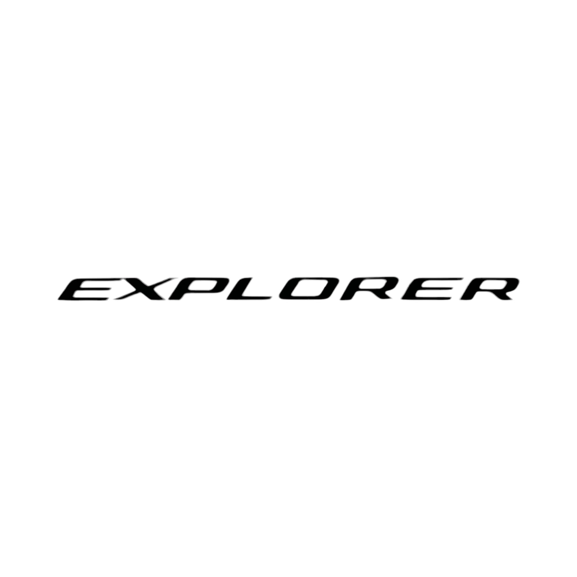 Eurosport Daytona- Compatible with 2020-2024 Ford Explorer Rear Letter Inserts (Matte Black)