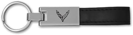 SR1 Performance C8 Corvette Leather Loop Key Chain - Officially Licensed Chevrolet Key Chain